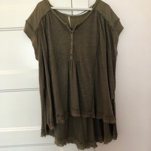 Free People Short Sleeve Top
